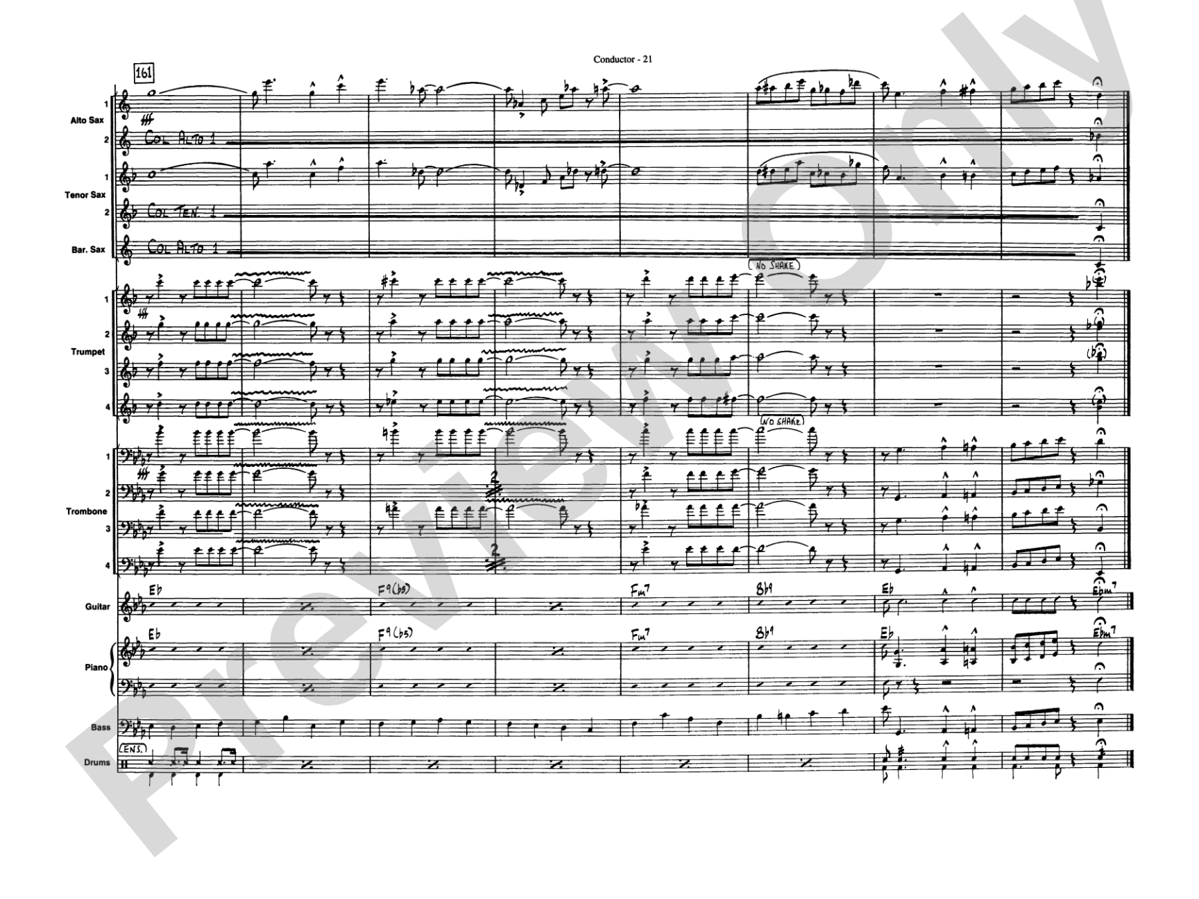 Take the "A" Train: Jazz Ensemble Conductor Score & Parts