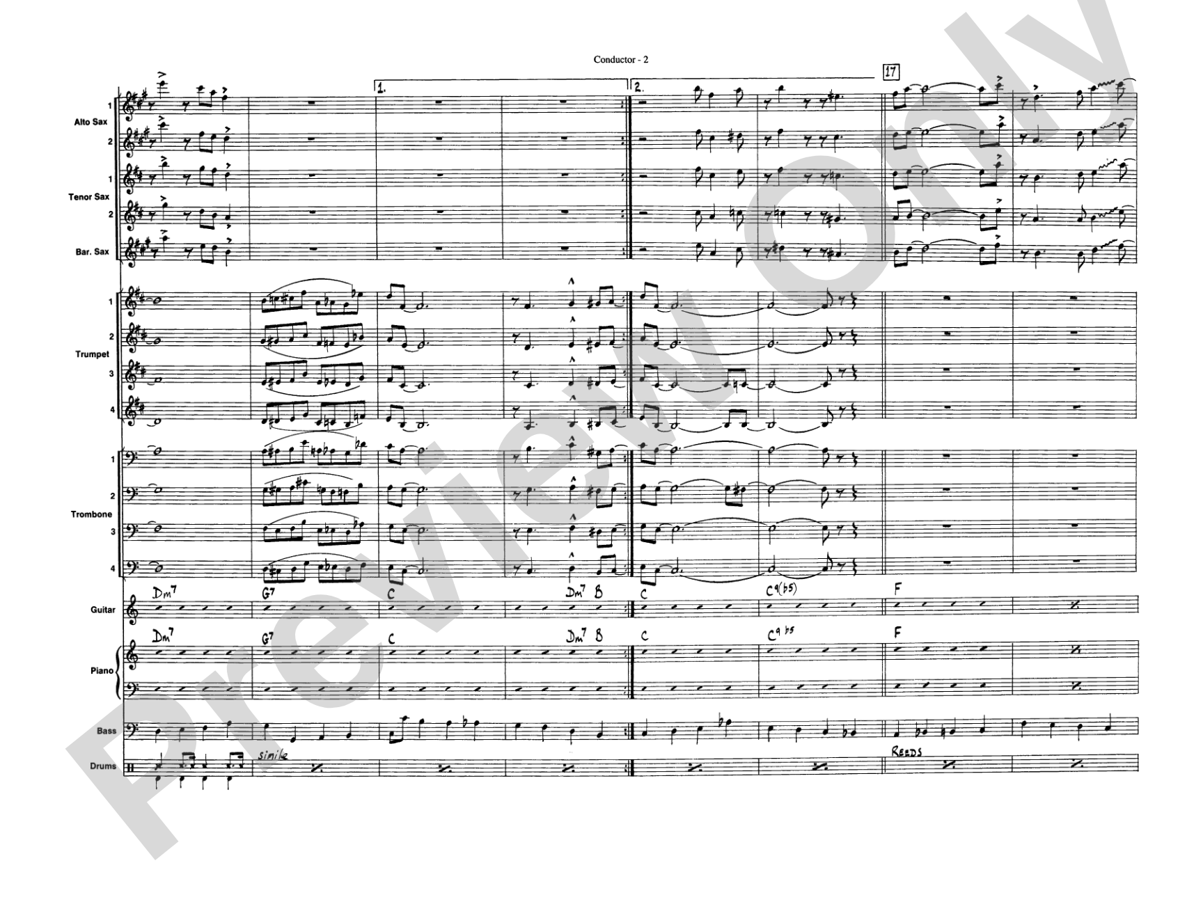 Take the "A" Train: Jazz Ensemble Conductor Score & Parts