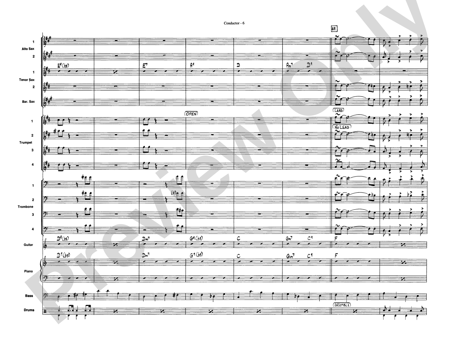 Take the "A" Train: Jazz Ensemble Conductor Score & Parts