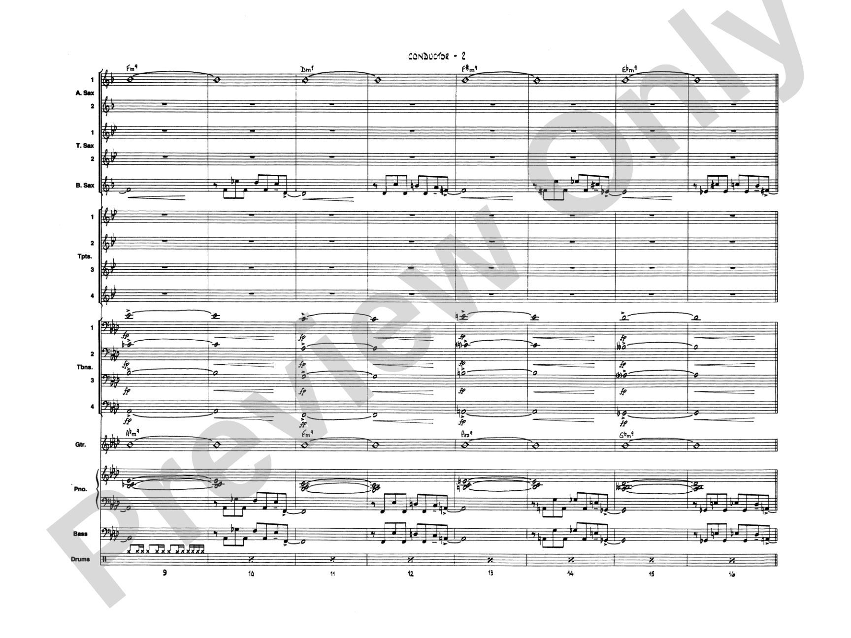 James Bond Theme: Jazz Ensemble Conductor Score & Parts