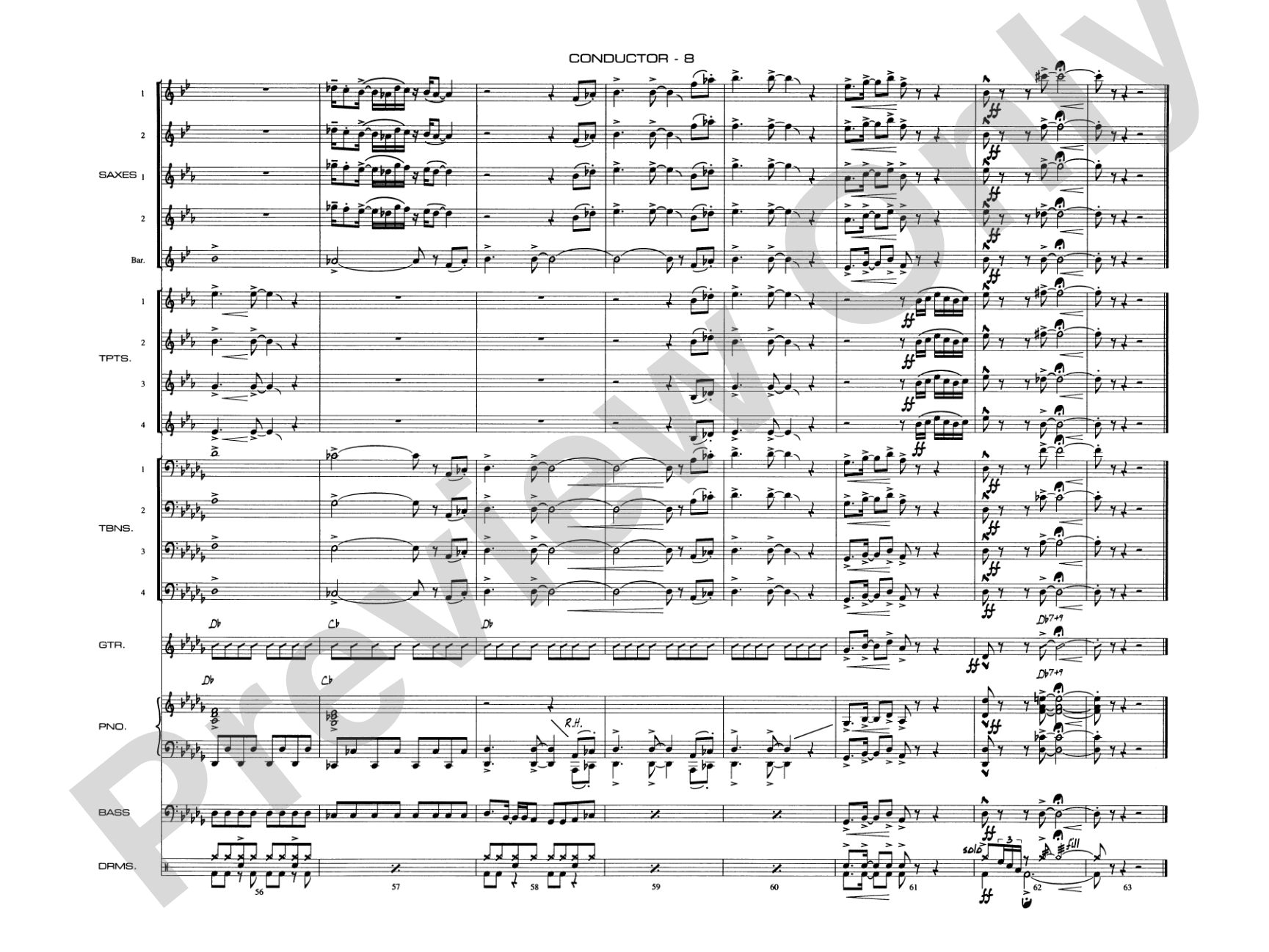 Soul Man: Jazz Ensemble Conductor Score & Parts