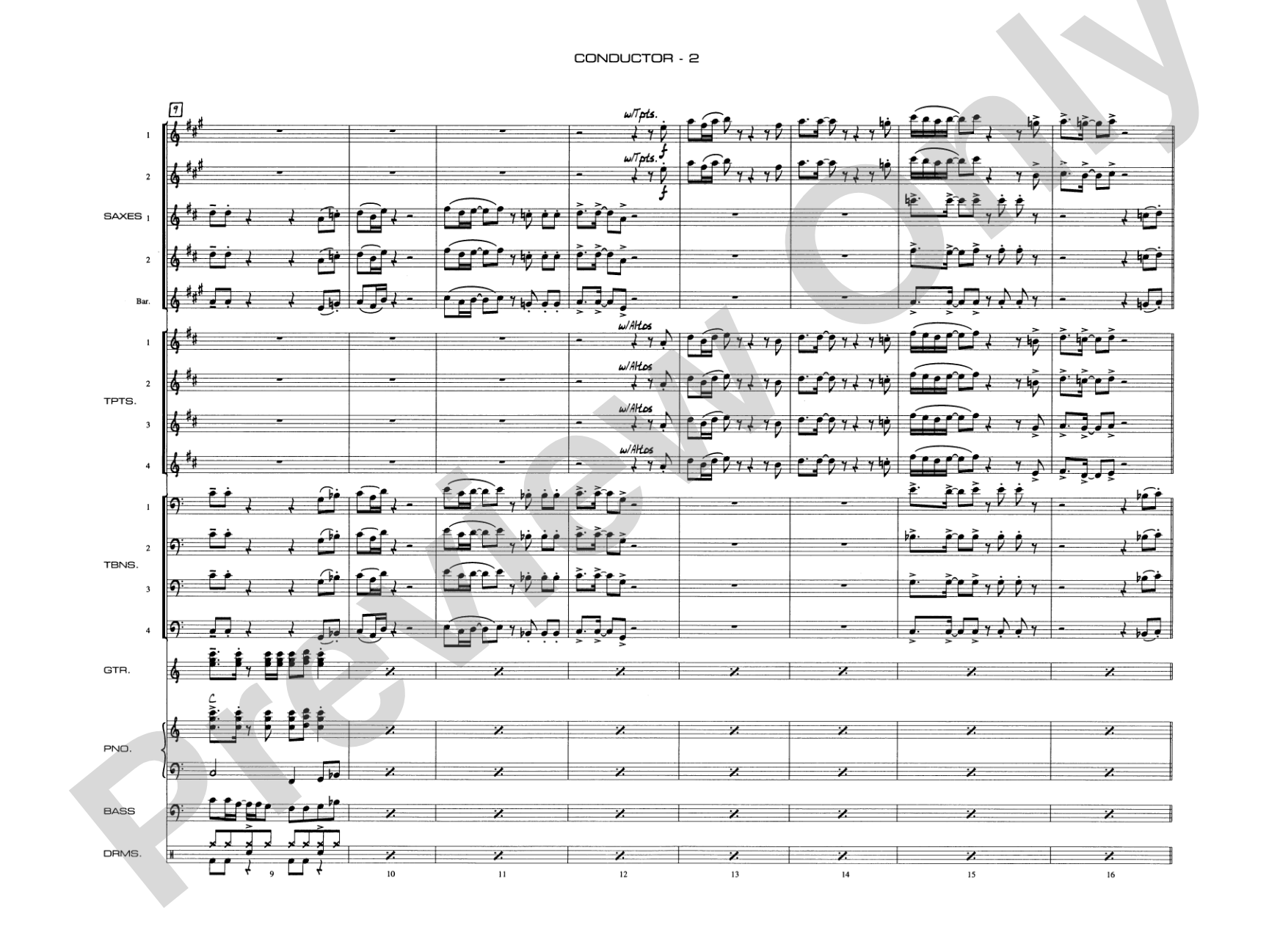 Soul Man: Jazz Ensemble Conductor Score & Parts