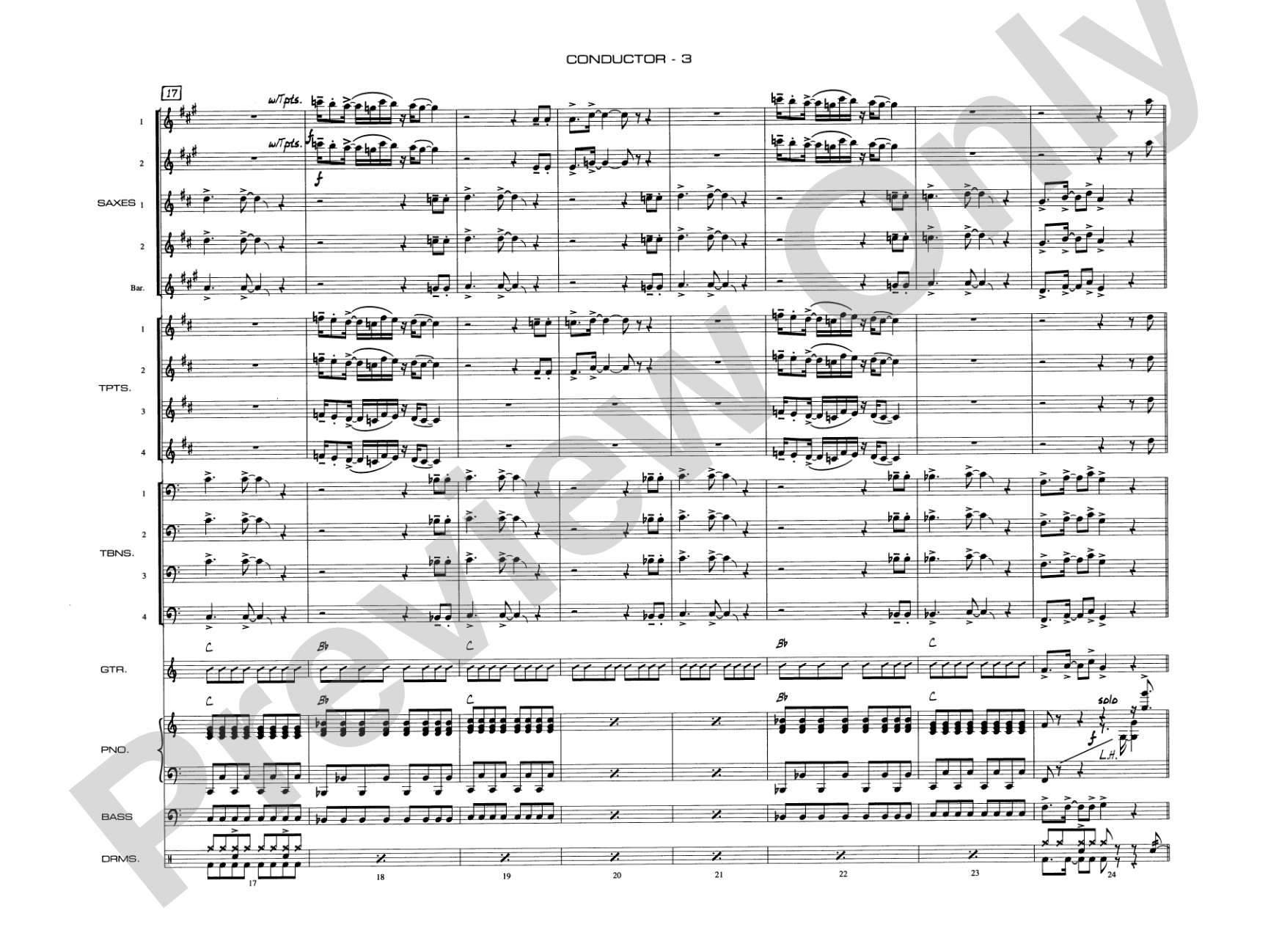 Soul Man: Jazz Ensemble Conductor Score & Parts