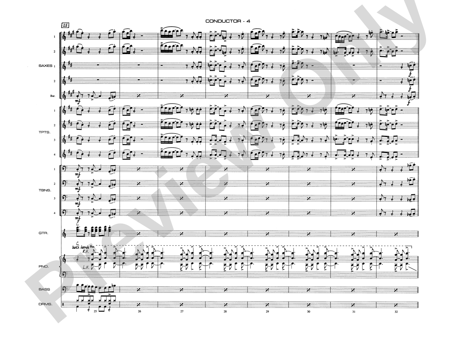 Soul Man: Jazz Ensemble Conductor Score & Parts
