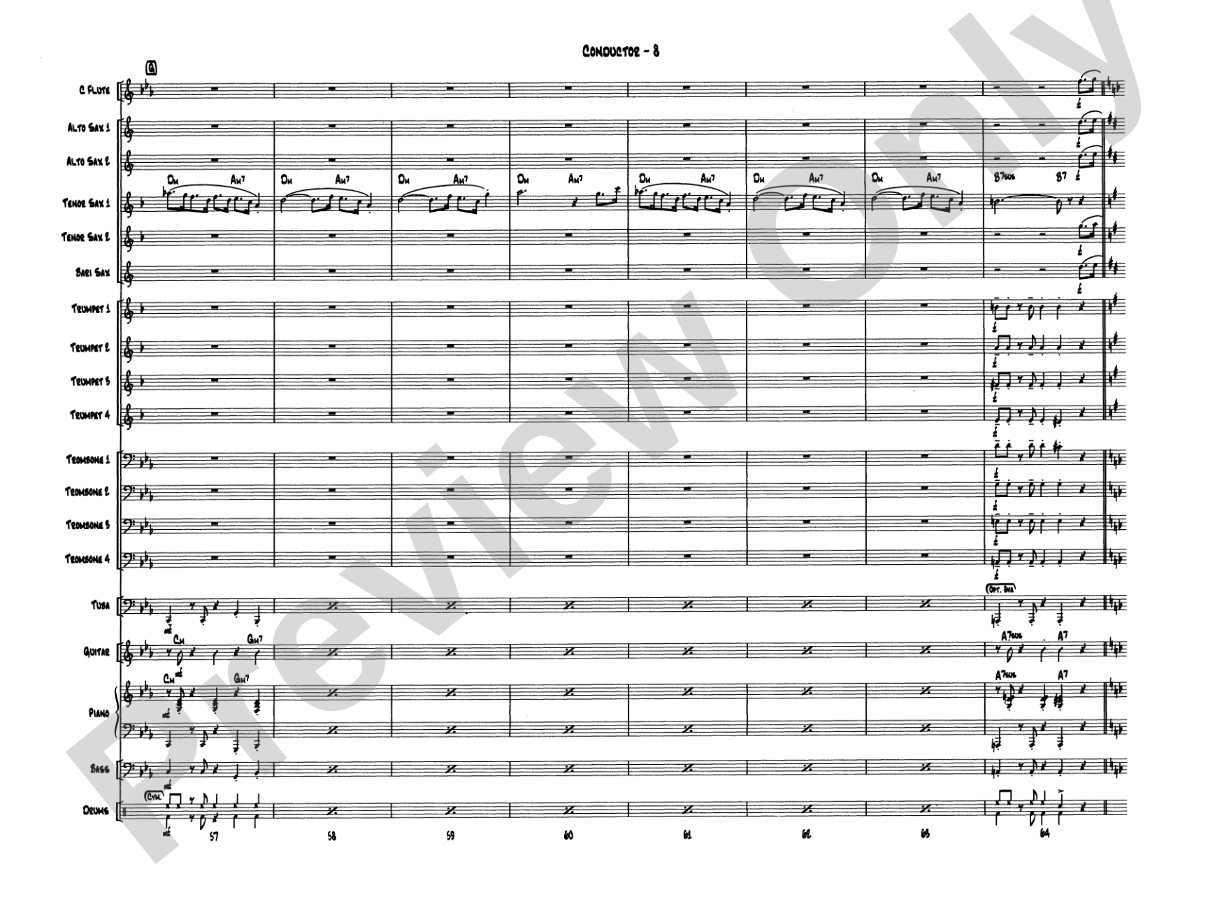 Take Five: Jazz Ensemble Conductor Score & Parts