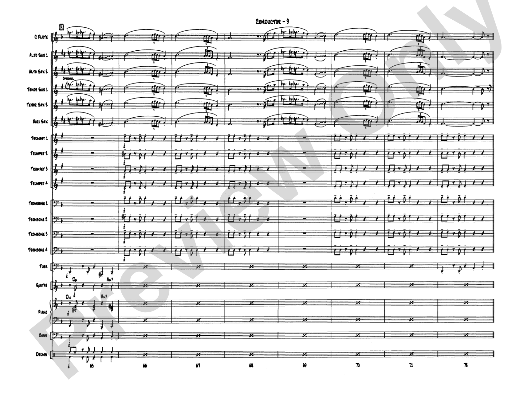 Take Five: Jazz Ensemble Conductor Score & Parts