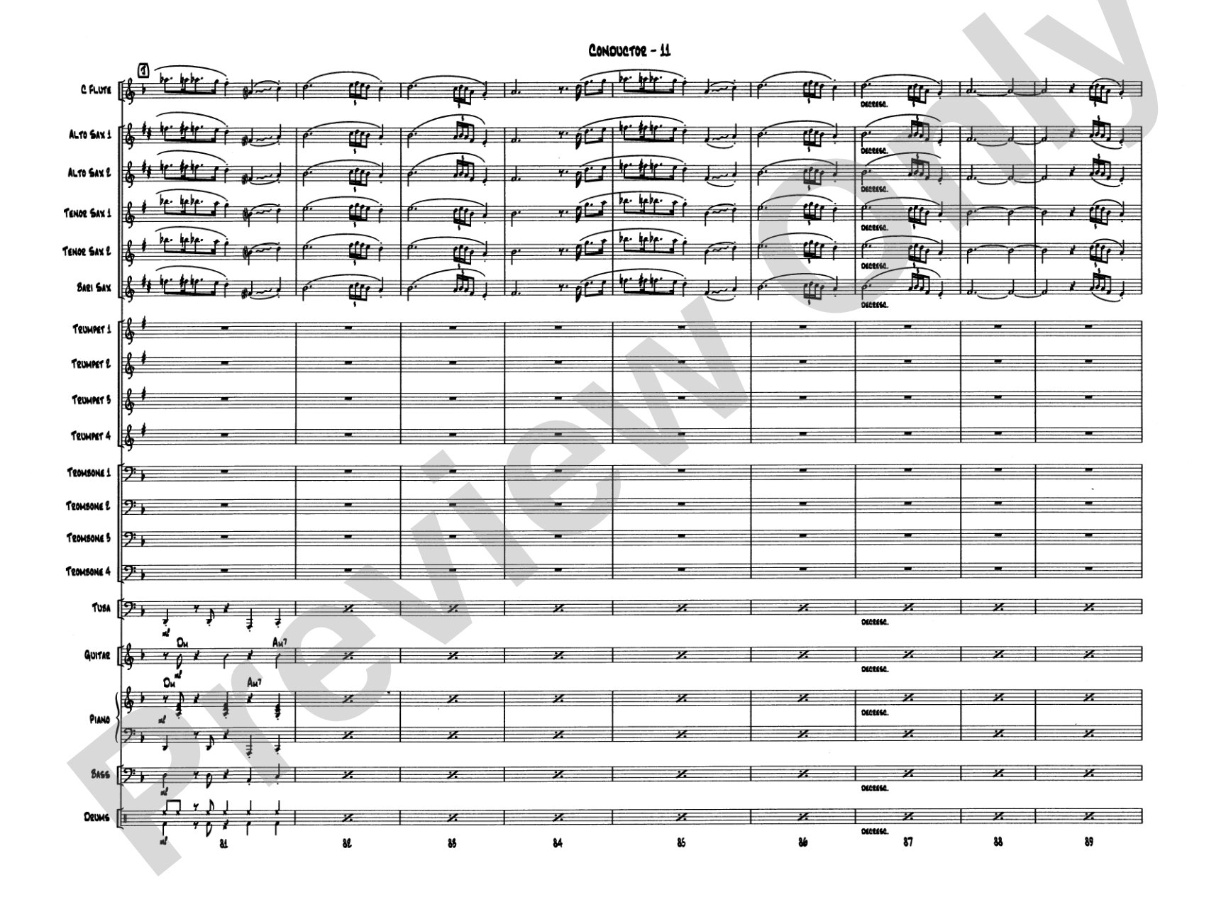 Take Five: Jazz Ensemble Conductor Score & Parts