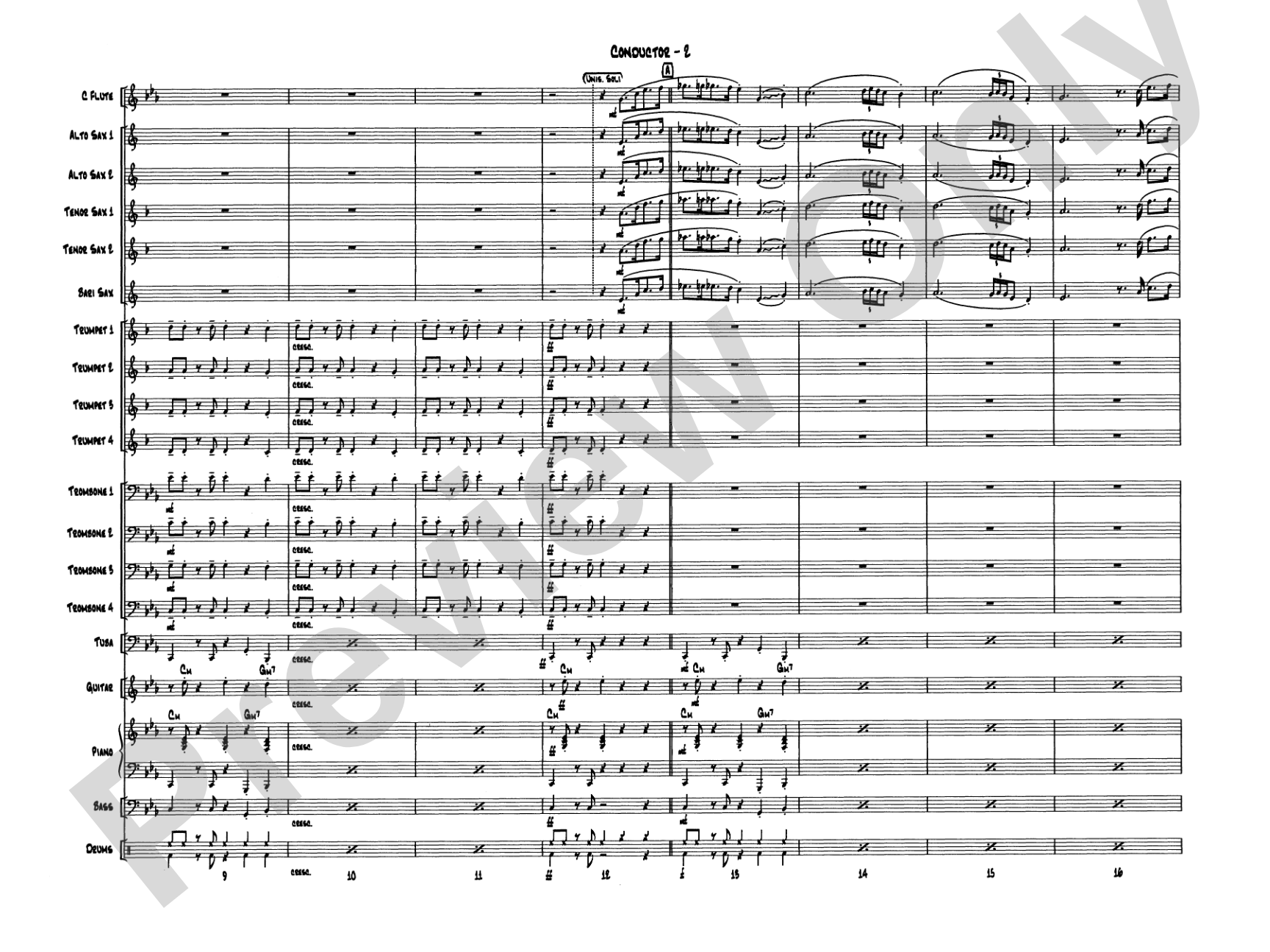 Take Five: Jazz Ensemble Conductor Score & Parts