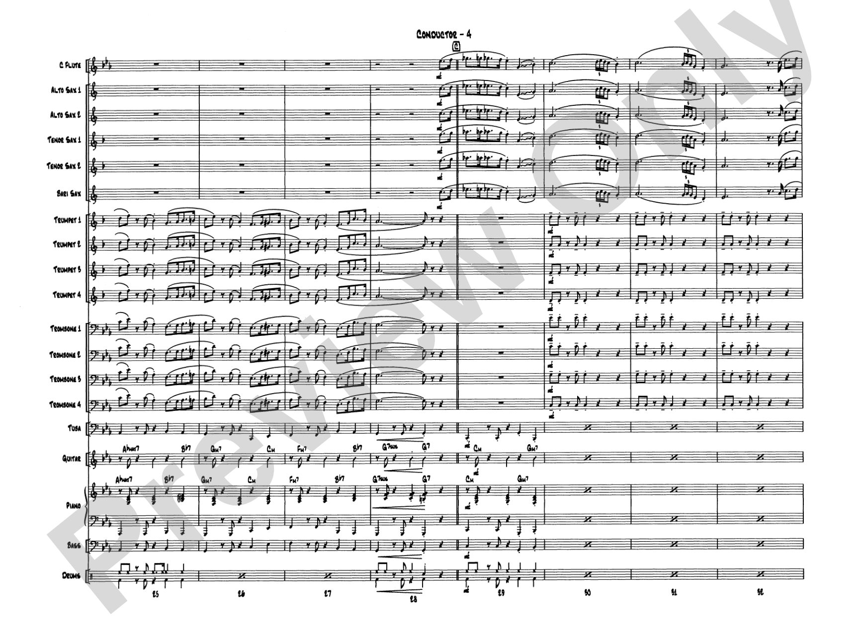Take Five: Jazz Ensemble Conductor Score & Parts