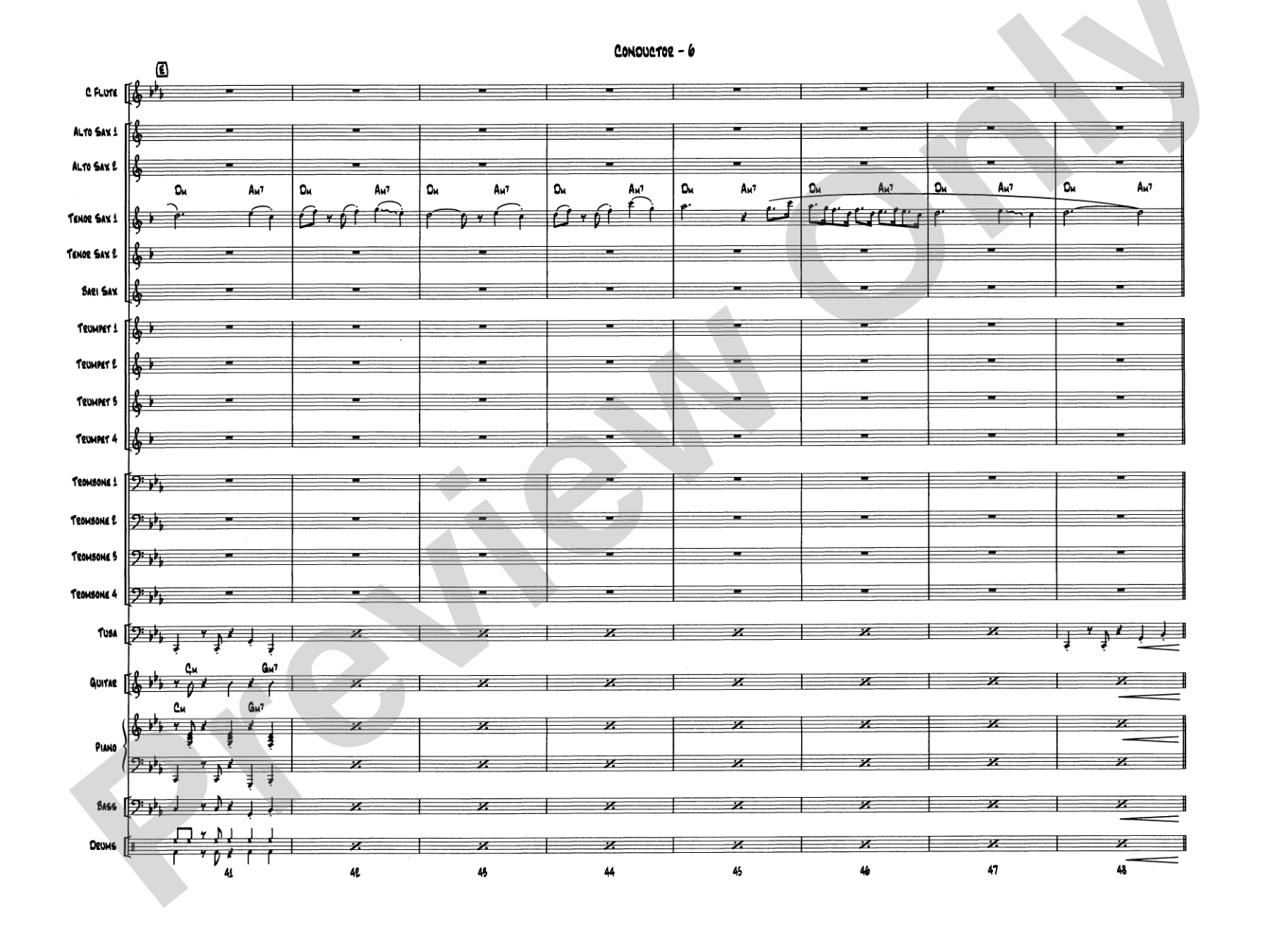Take Five: Jazz Ensemble Conductor Score & Parts