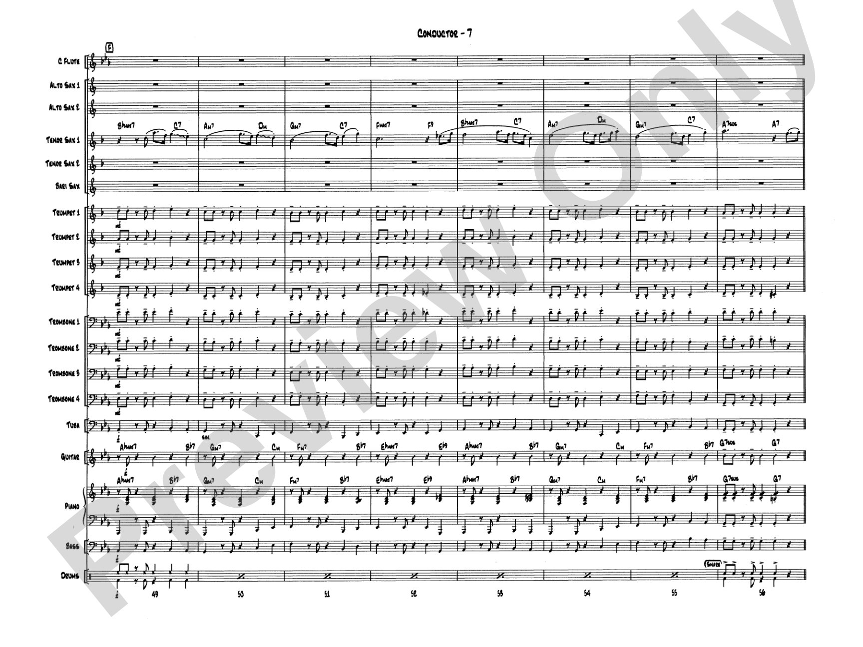 Take Five: Jazz Ensemble Conductor Score & Parts
