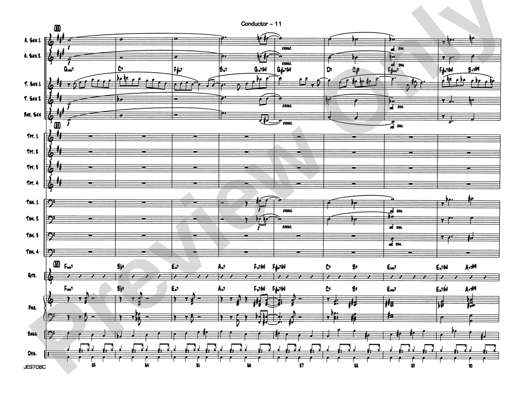 Cute: Jazz Ensemble Conductor Score & Parts