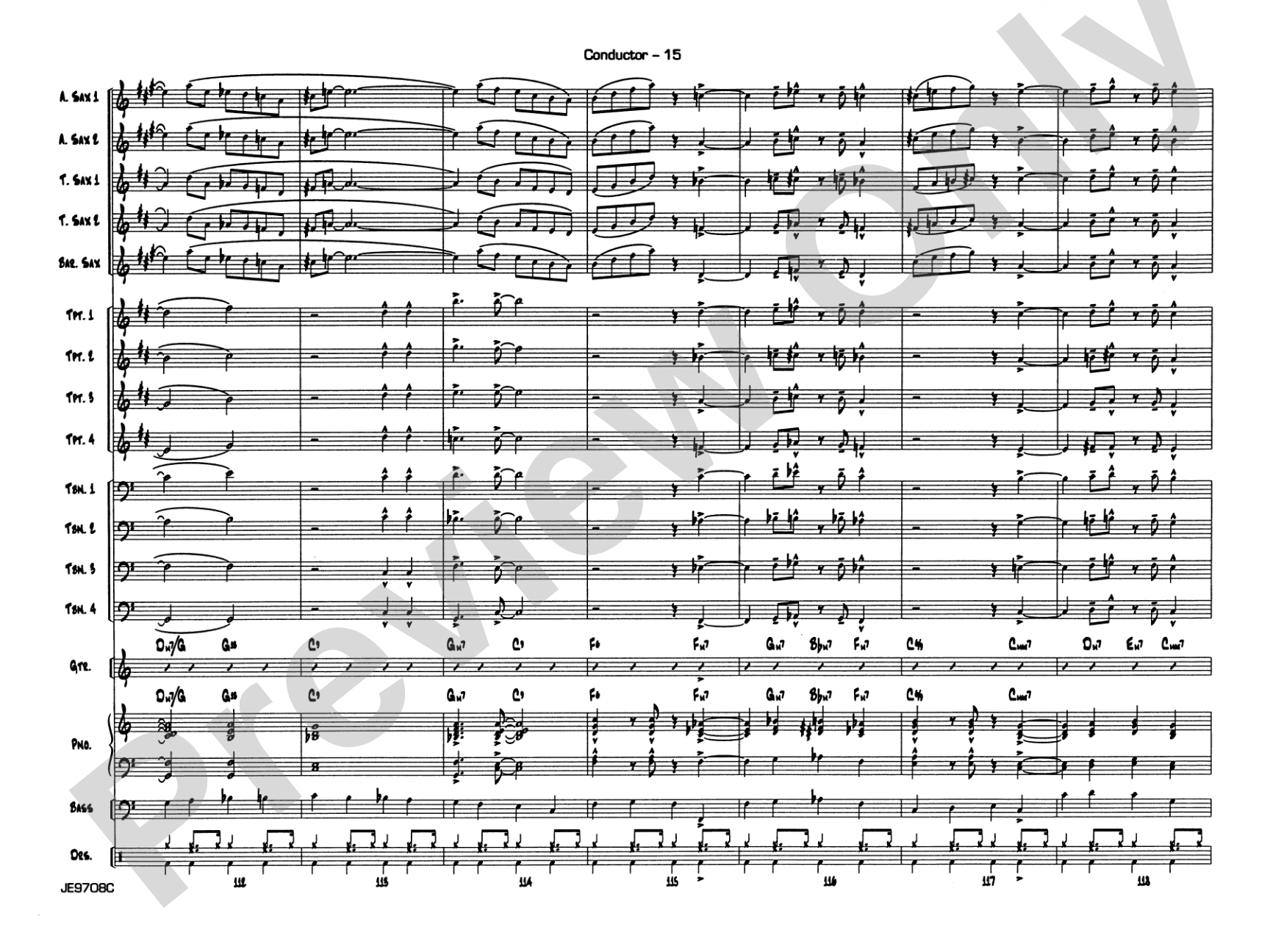 Cute: Jazz Ensemble Conductor Score & Parts
