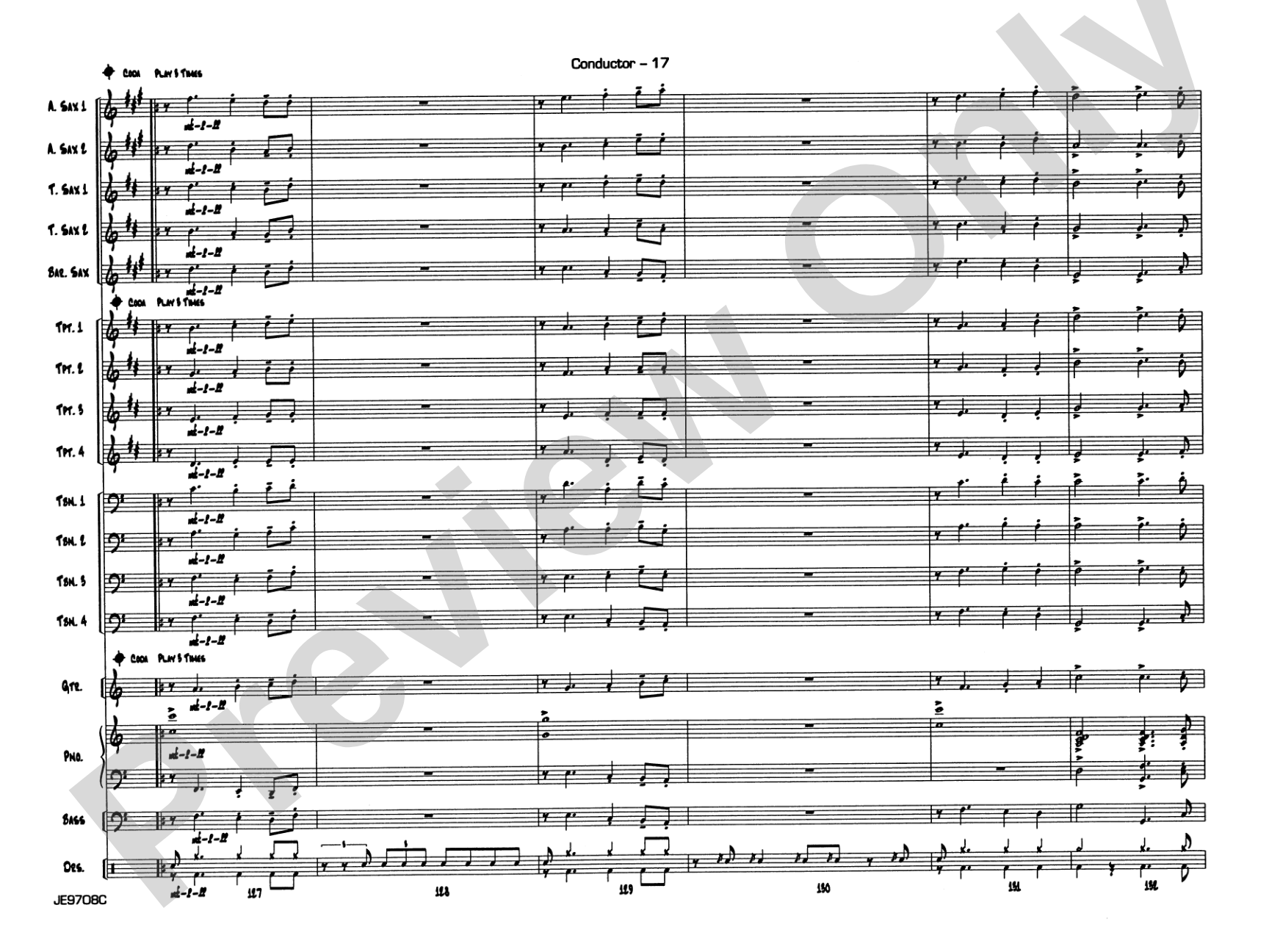 Cute: Jazz Ensemble Conductor Score & Parts