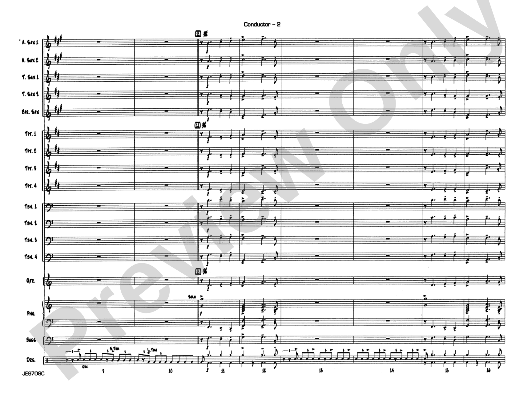 Cute: Jazz Ensemble Conductor Score & Parts