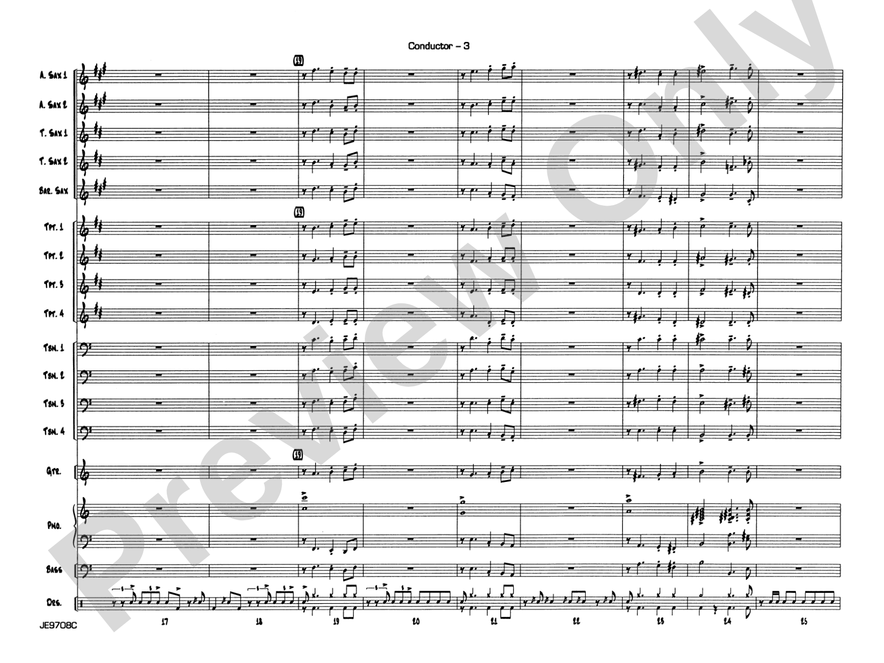Cute: Jazz Ensemble Conductor Score & Parts