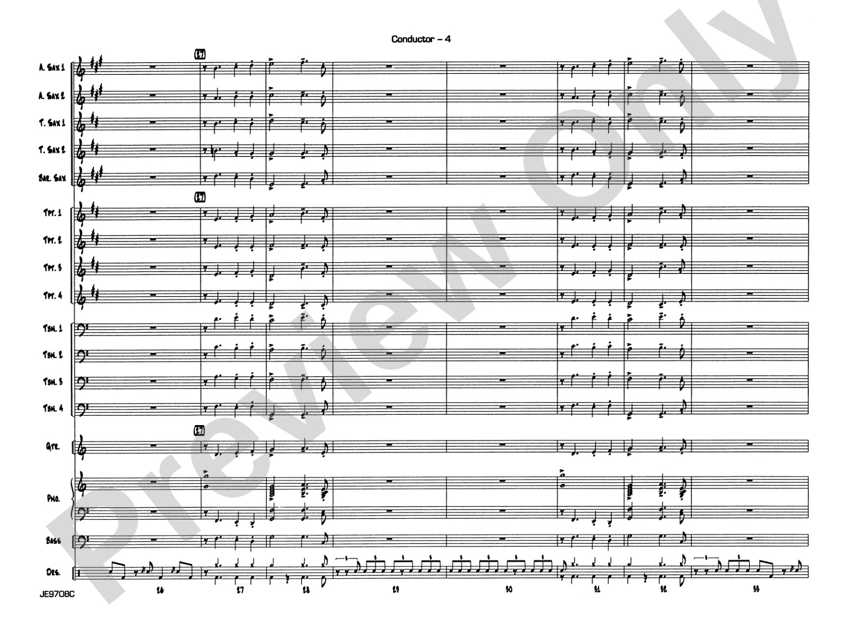 Cute: Jazz Ensemble Conductor Score & Parts