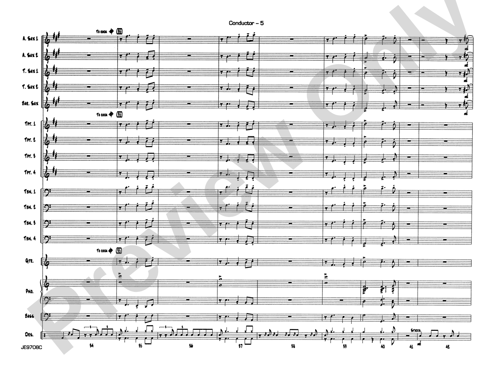 Cute: Jazz Ensemble Conductor Score & Parts