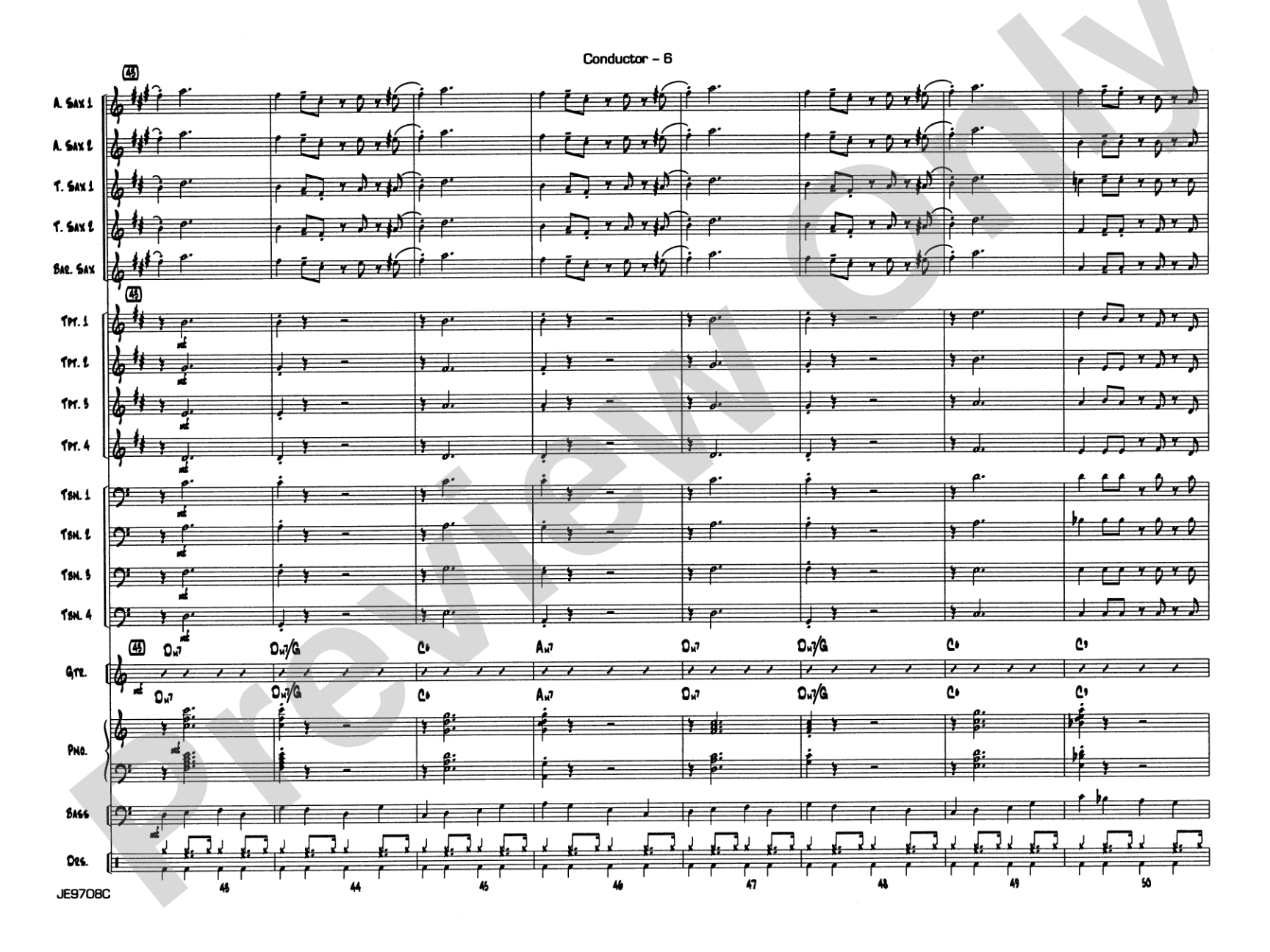 Cute: Jazz Ensemble Conductor Score & Parts