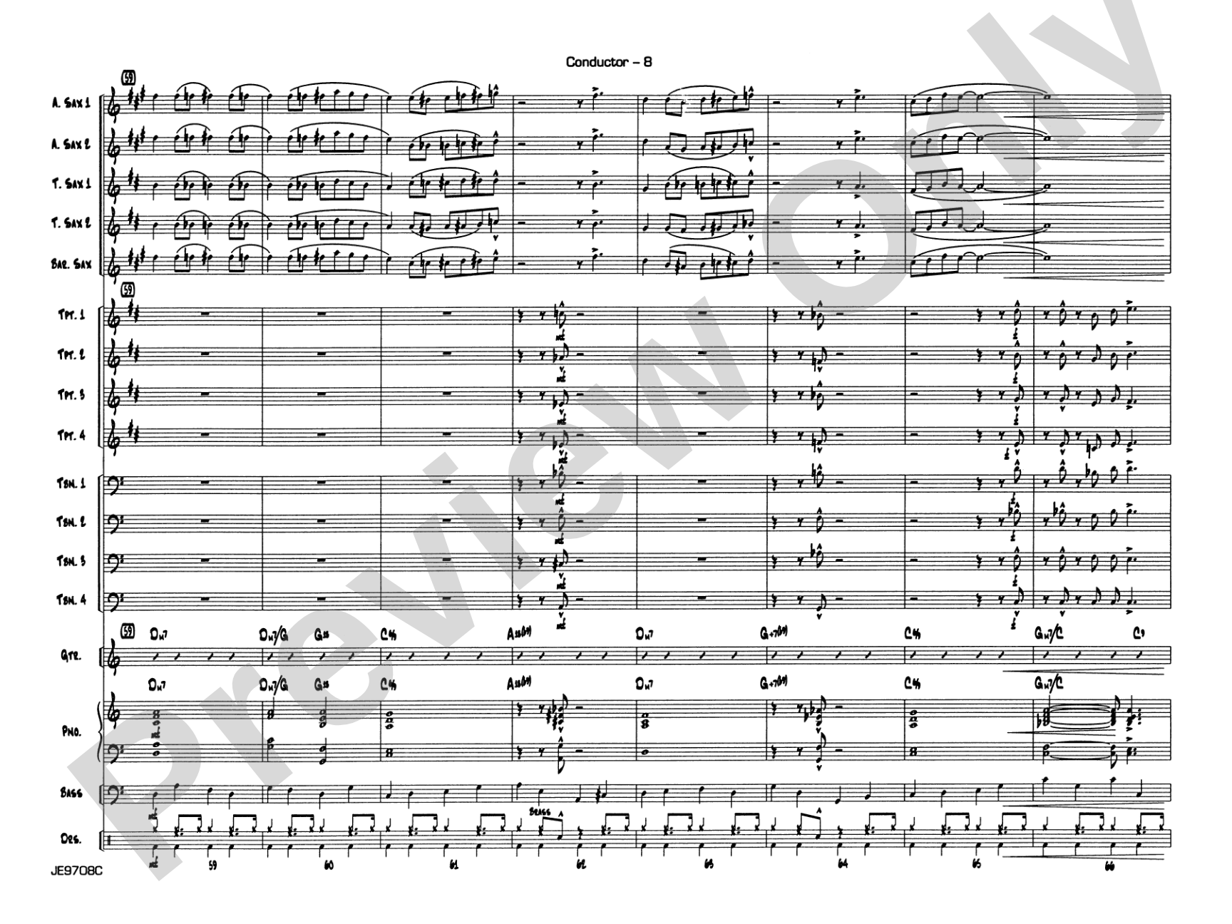 Cute: Jazz Ensemble Conductor Score & Parts