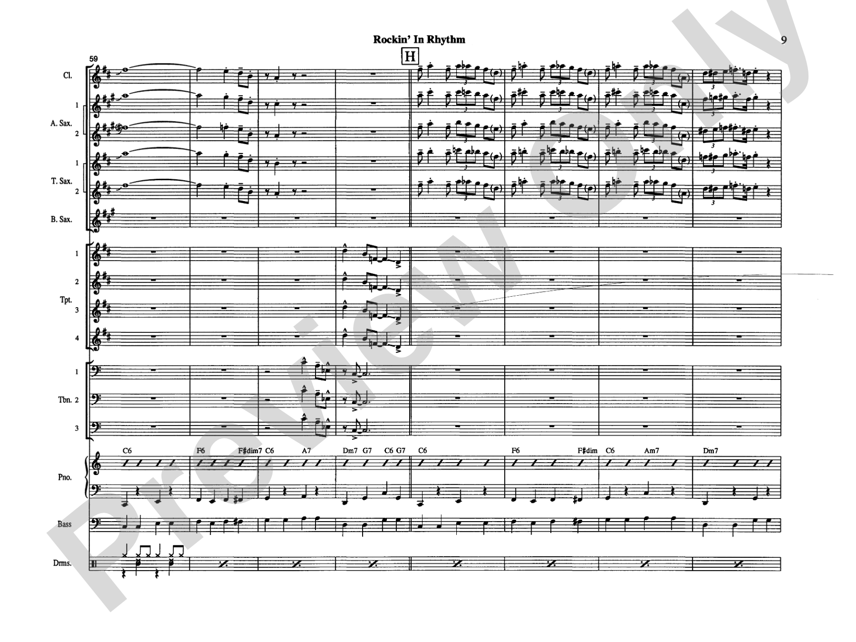 Rockin' in Rhythm: Jazz Ensemble Conductor Score & Parts