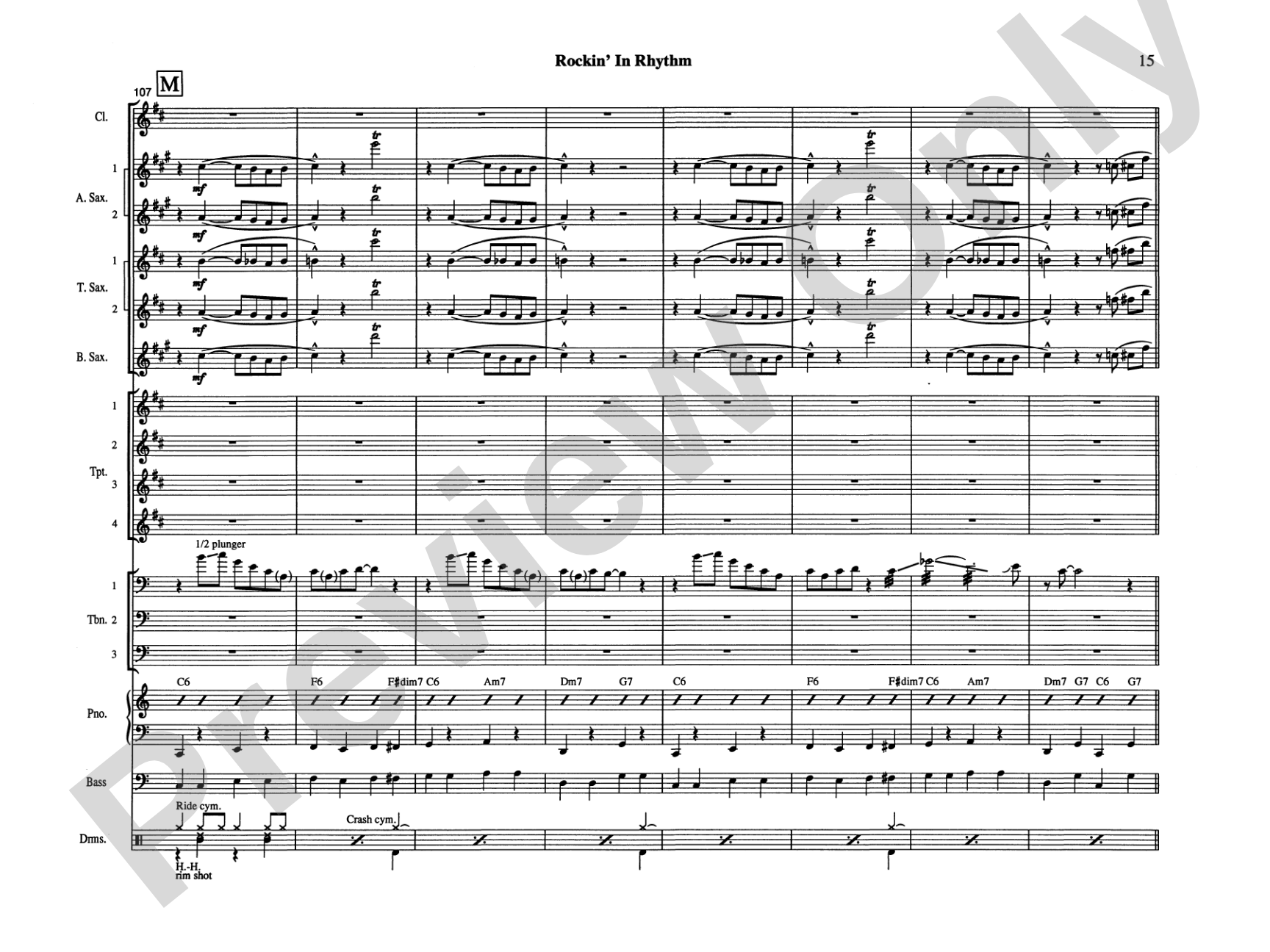 Rockin' in Rhythm: Jazz Ensemble Conductor Score & Parts