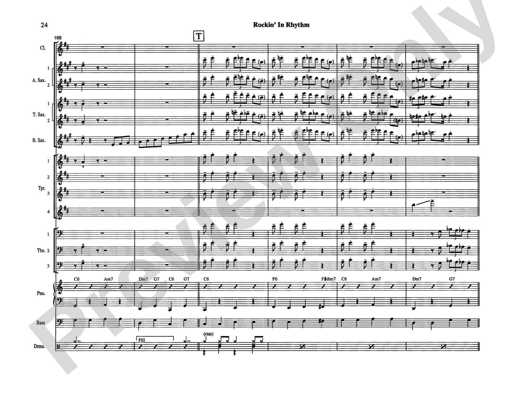 Rockin' in Rhythm: Jazz Ensemble Conductor Score & Parts