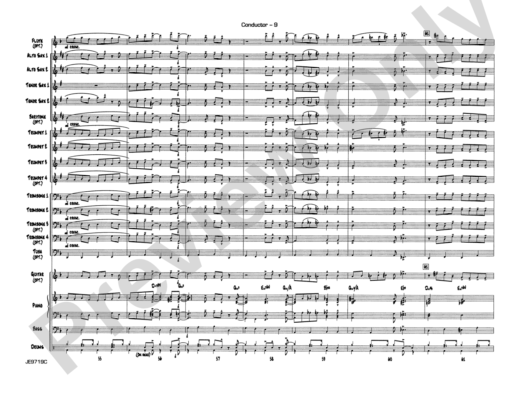 Summertime (from Porgy and Bess®): Jazz Ensemble Conductor Score & Parts