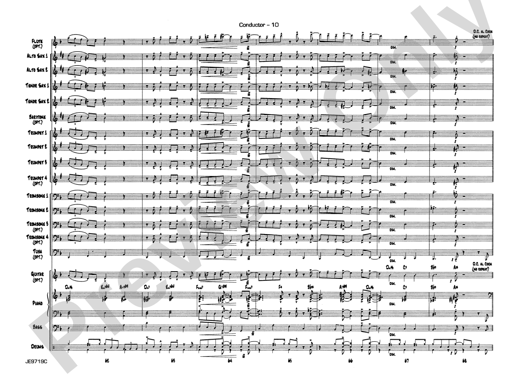 Summertime (from Porgy and Bess®): Jazz Ensemble Conductor Score & Parts