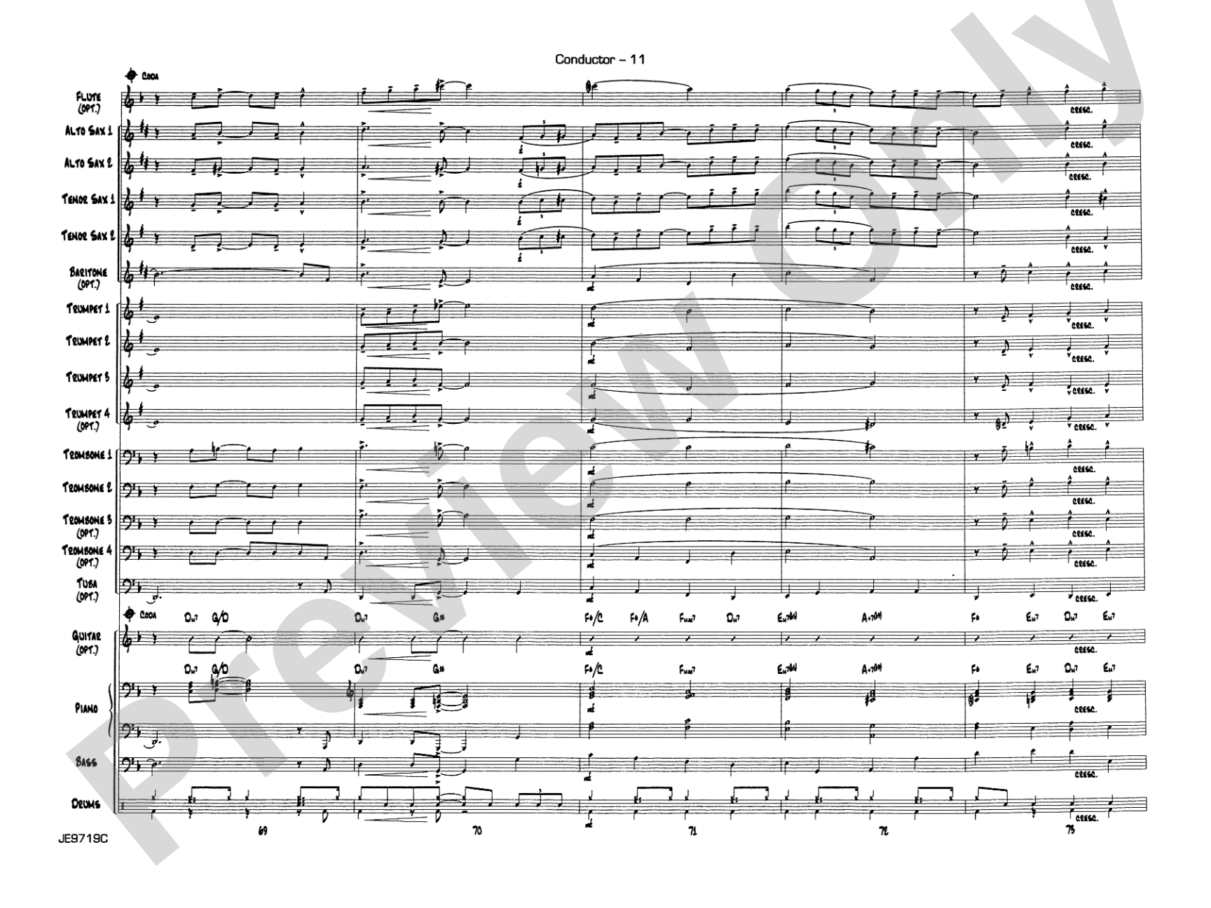 Summertime (from Porgy and Bess®): Jazz Ensemble Conductor Score & Parts