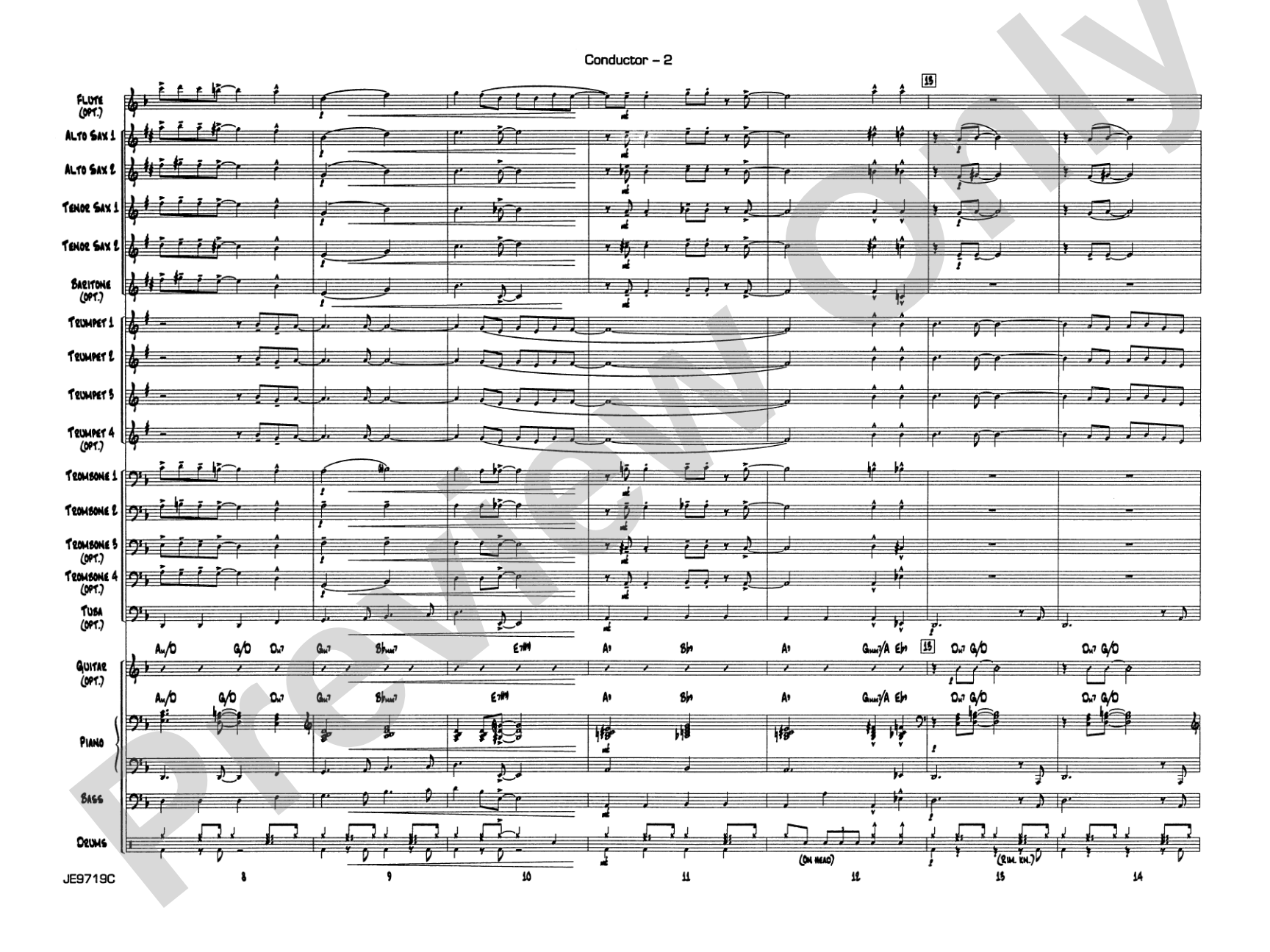 Summertime (from Porgy and Bess®): Jazz Ensemble Conductor Score & Parts