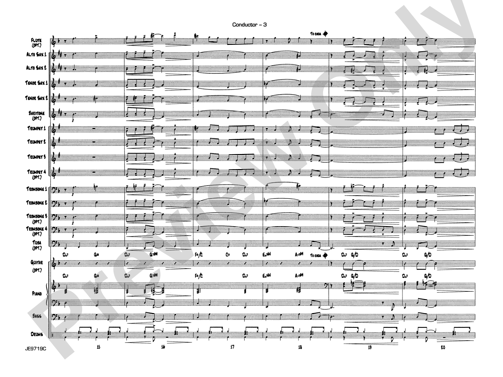 Summertime (from Porgy and Bess®): Jazz Ensemble Conductor Score & Parts
