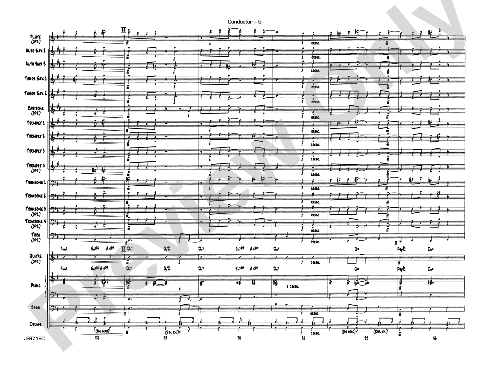 Summertime (from Porgy and Bess®): Jazz Ensemble Conductor Score & Parts