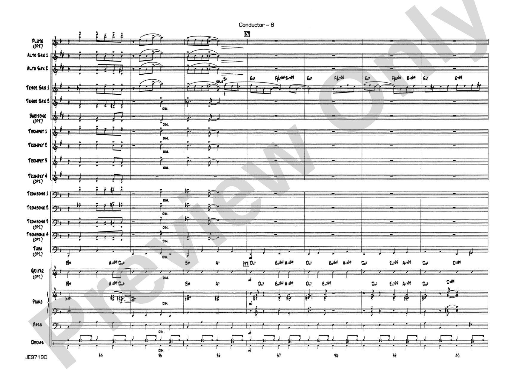 Summertime (from Porgy and Bess®): Jazz Ensemble Conductor Score & Parts