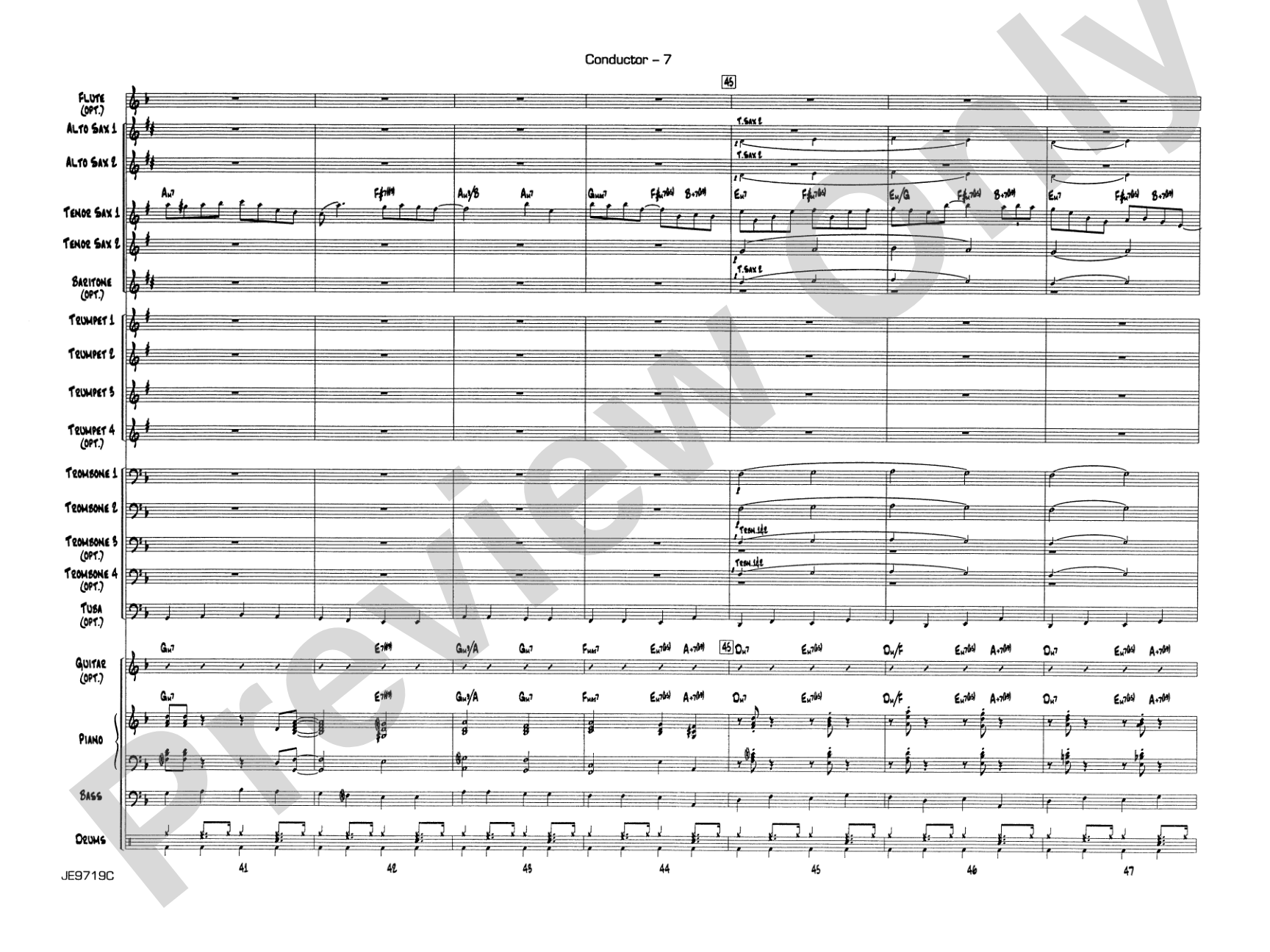 Summertime (from Porgy and Bess®): Jazz Ensemble Conductor Score & Parts