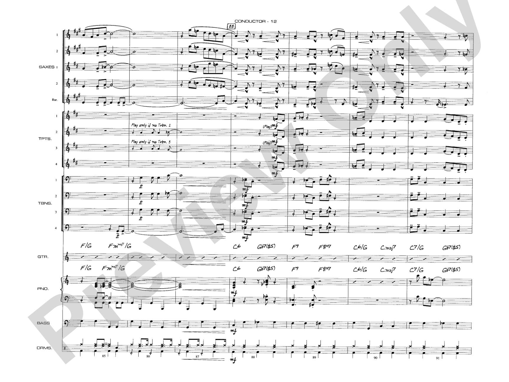 Splanky: Jazz Ensemble Conductor Score & Parts