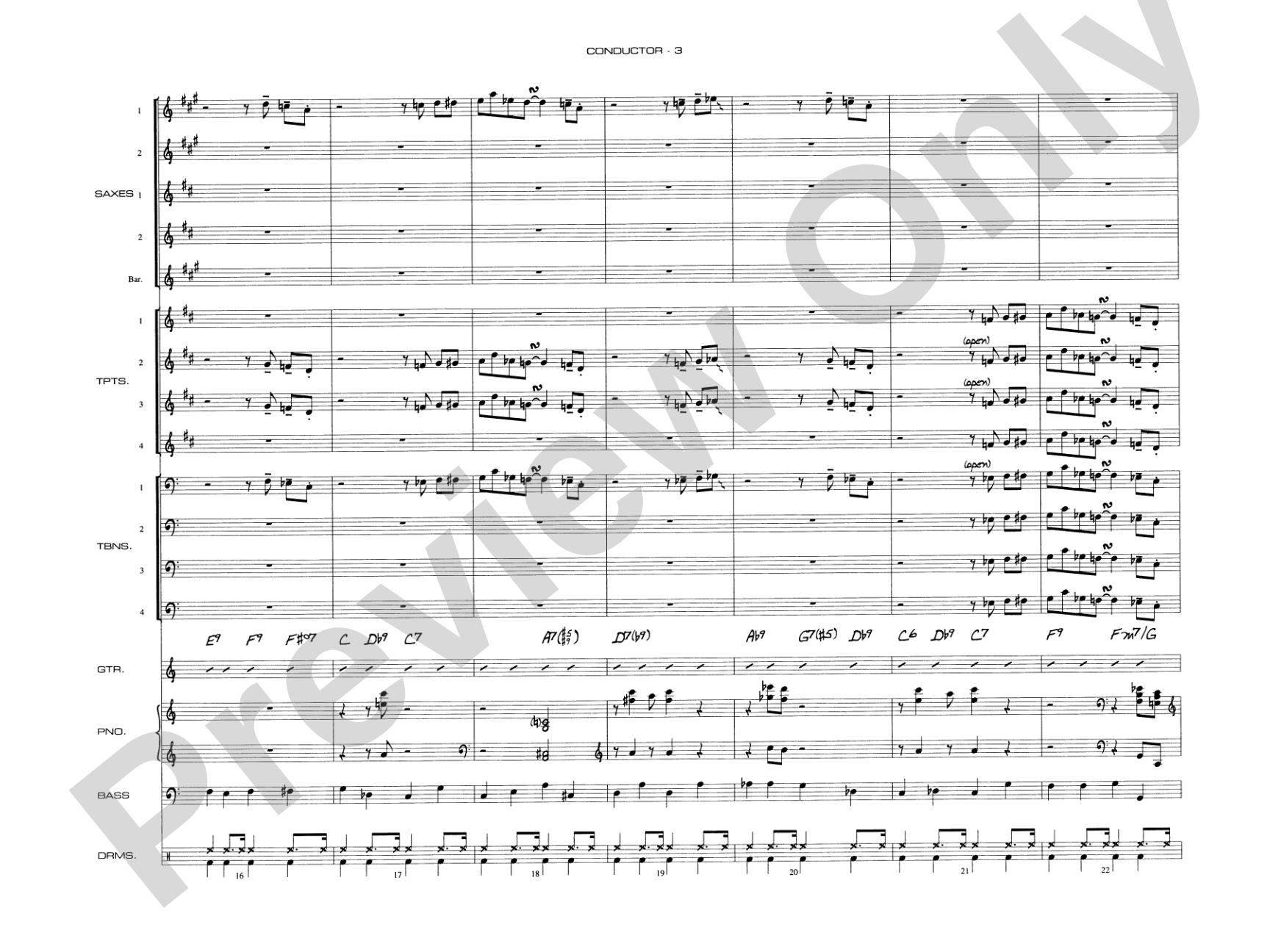 Splanky: Jazz Ensemble Conductor Score & Parts
