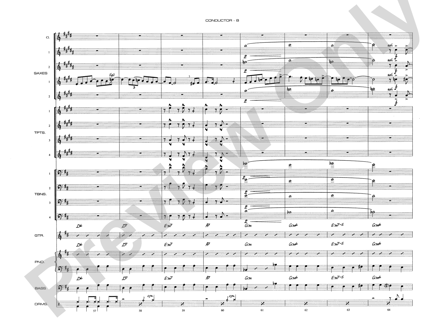 Begin the Beguine: Jazz Ensemble Conductor Score & Parts