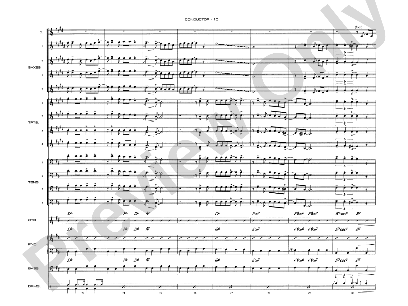 Begin the Beguine: Jazz Ensemble Conductor Score & Parts