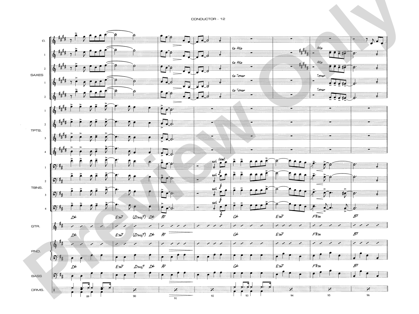 Begin the Beguine: Jazz Ensemble Conductor Score & Parts