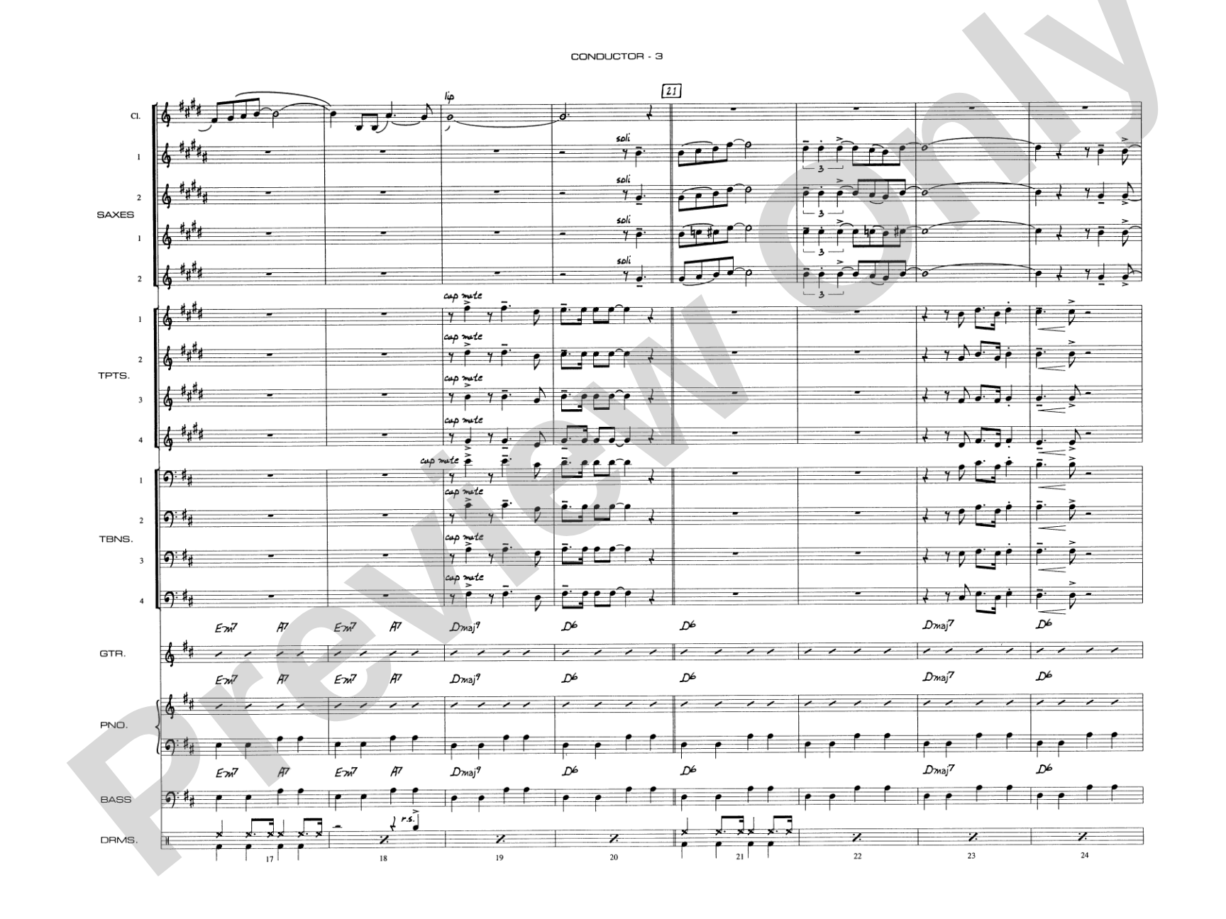 Begin the Beguine: Jazz Ensemble Conductor Score & Parts