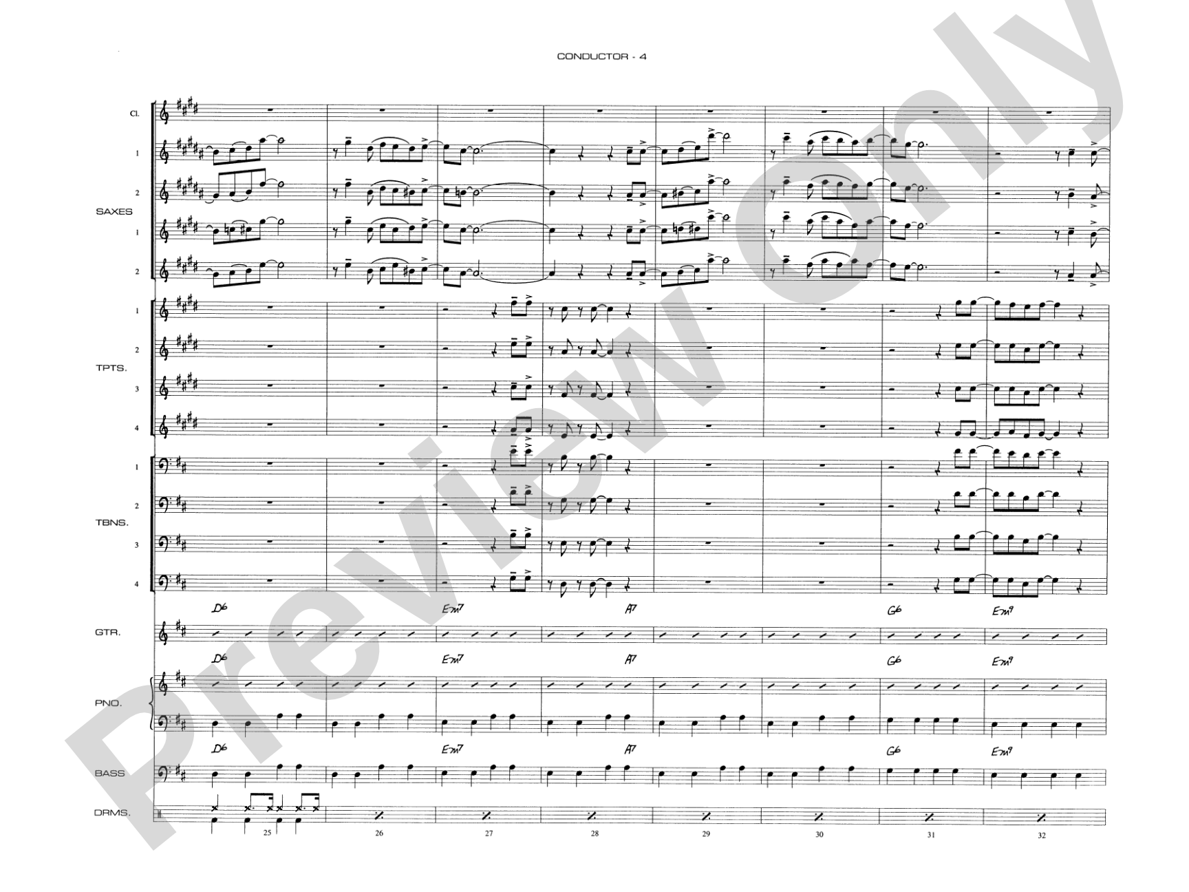 Begin the Beguine: Jazz Ensemble Conductor Score & Parts
