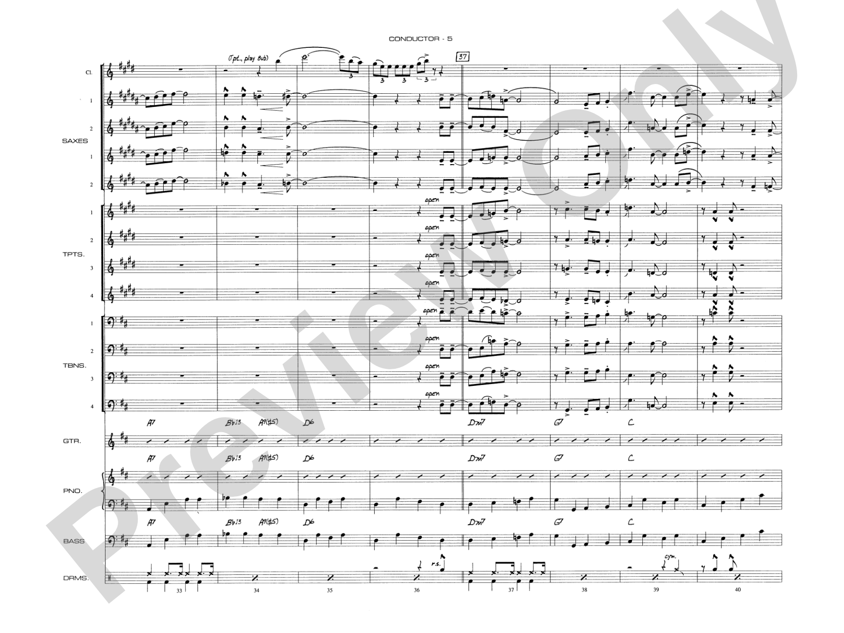 Begin the Beguine: Jazz Ensemble Conductor Score & Parts