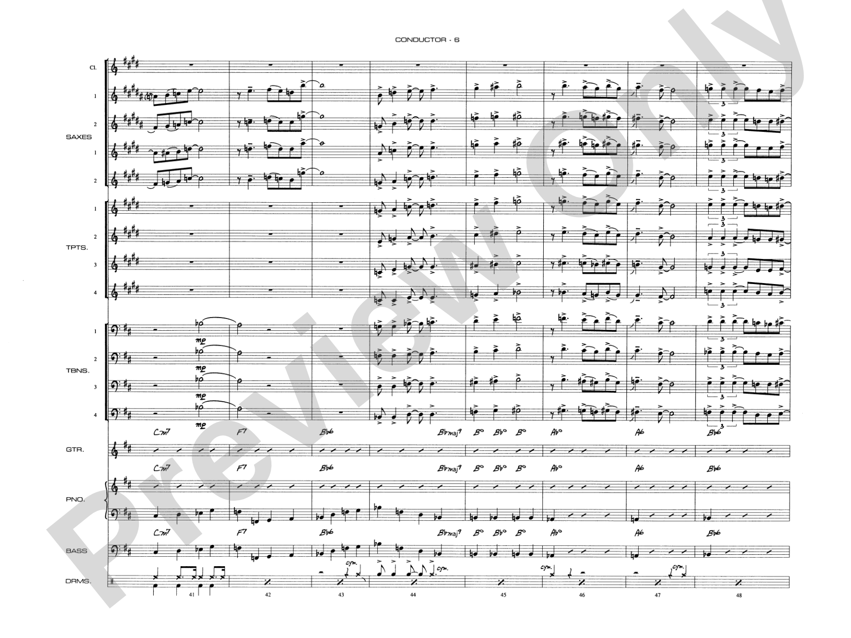 Begin the Beguine: Jazz Ensemble Conductor Score & Parts