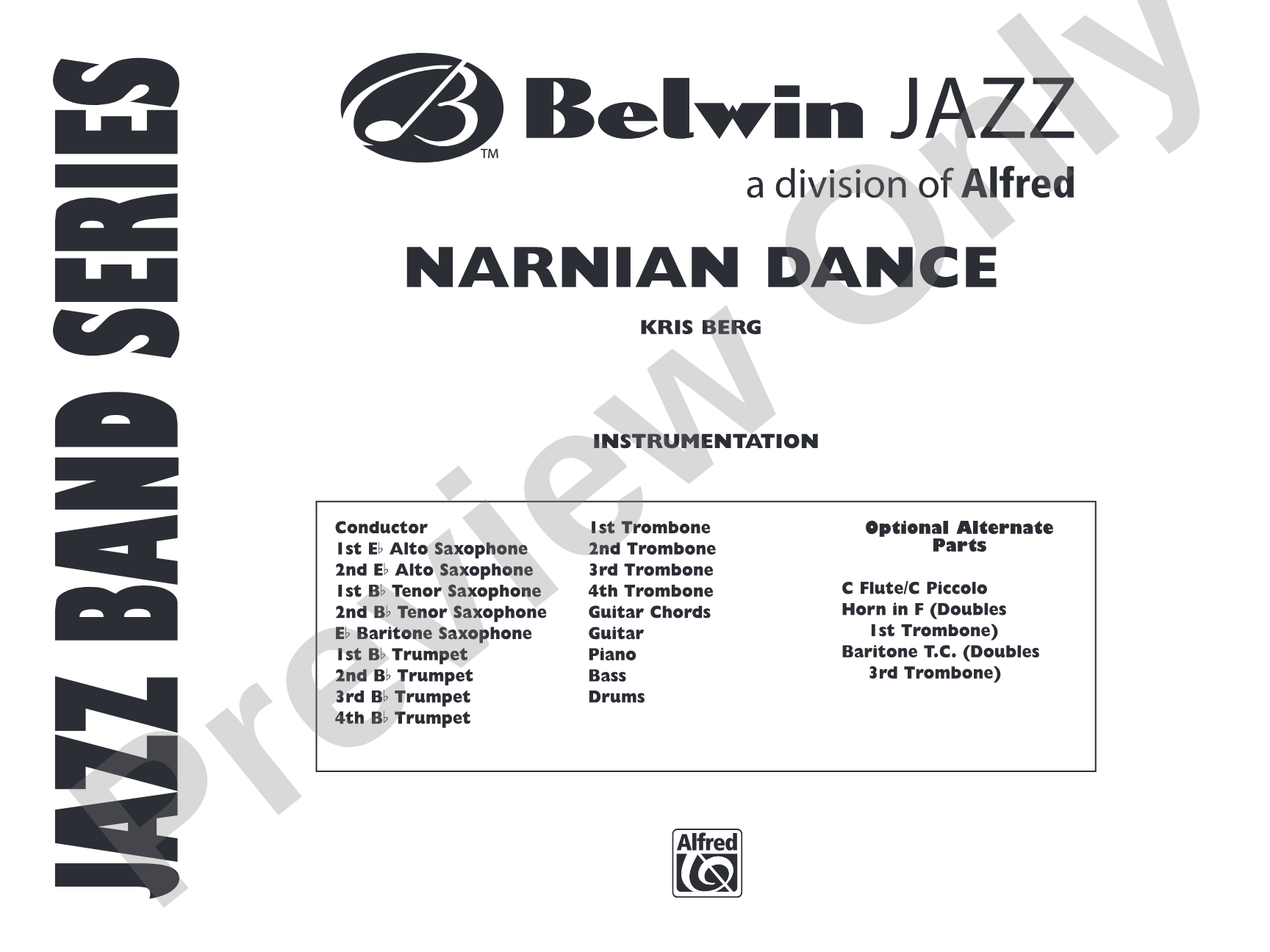 Narnian Dance: Jazz Ensemble Conductor Score & Parts