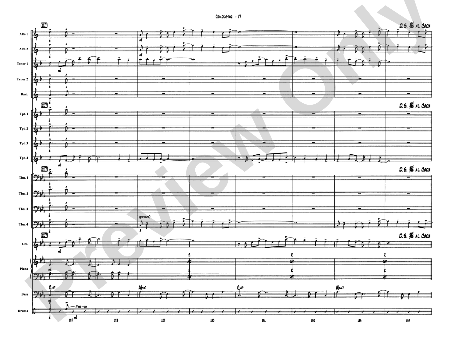 Narnian Dance: Jazz Ensemble Conductor Score & Parts
