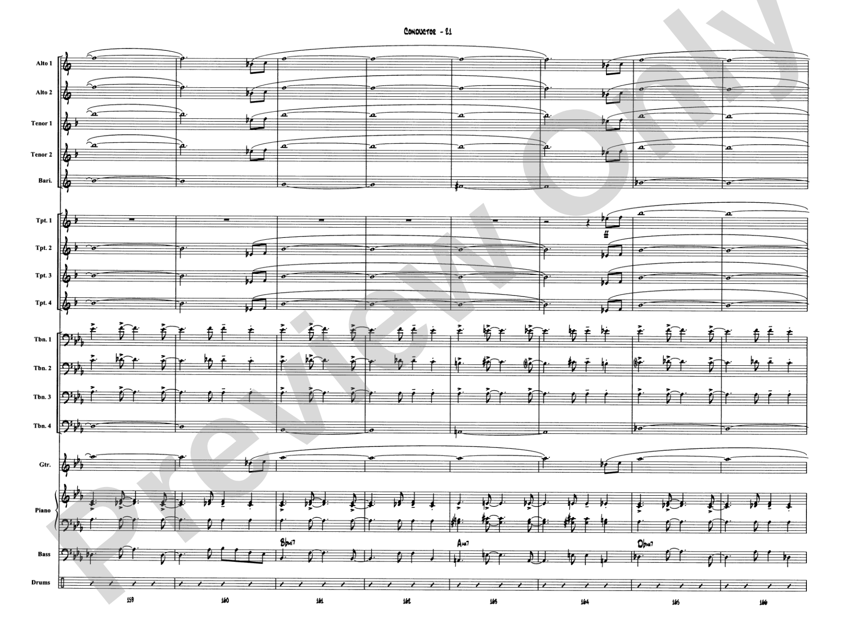 Narnian Dance: Jazz Ensemble Conductor Score & Parts