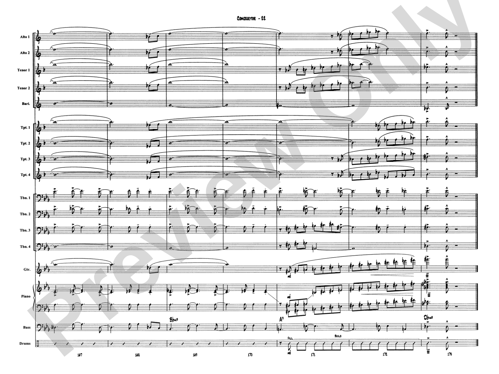 Narnian Dance: Jazz Ensemble Conductor Score & Parts