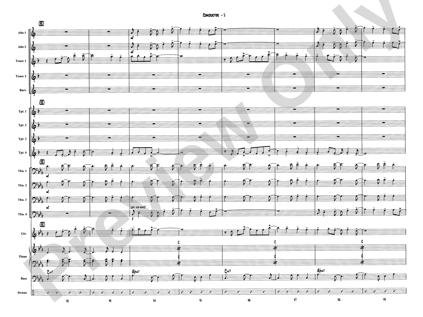 Narnian Dance: Jazz Ensemble Conductor Score & Parts