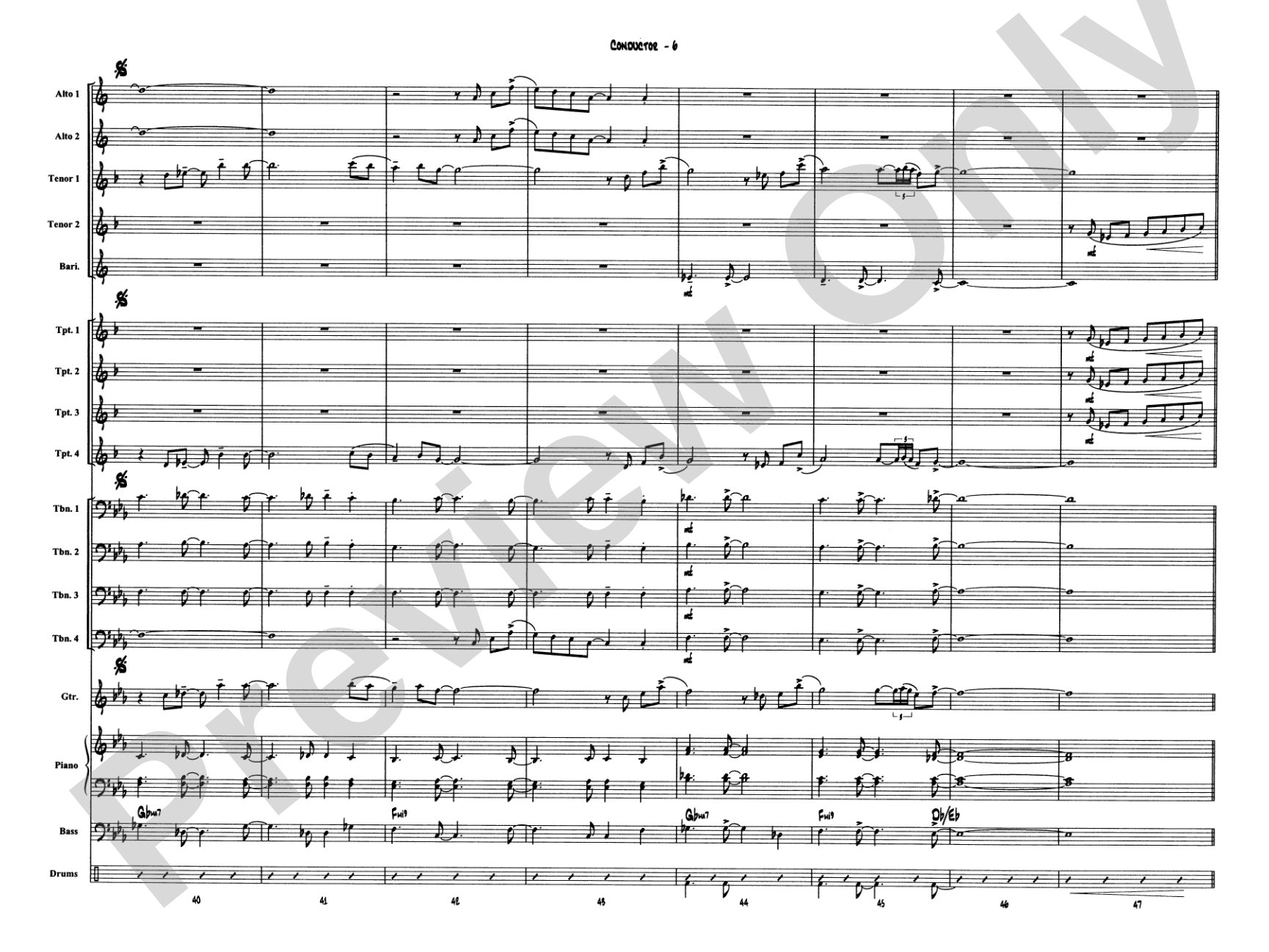 Narnian Dance: Jazz Ensemble Conductor Score & Parts